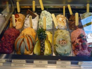 Jose Mier's favorite display of gelato