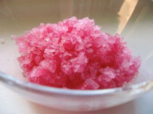 jose mier's raspnerry granita