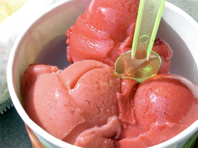 Jose Mier's Strawberry Sorbet