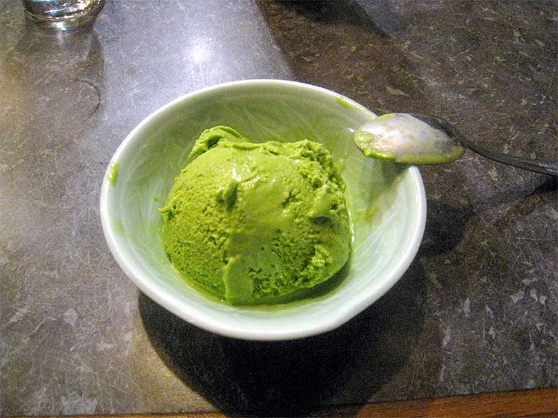 Jose Mier bowl of green tea ice cream