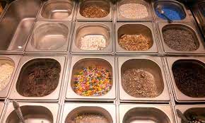 Jose Mier and his ice cream toppings