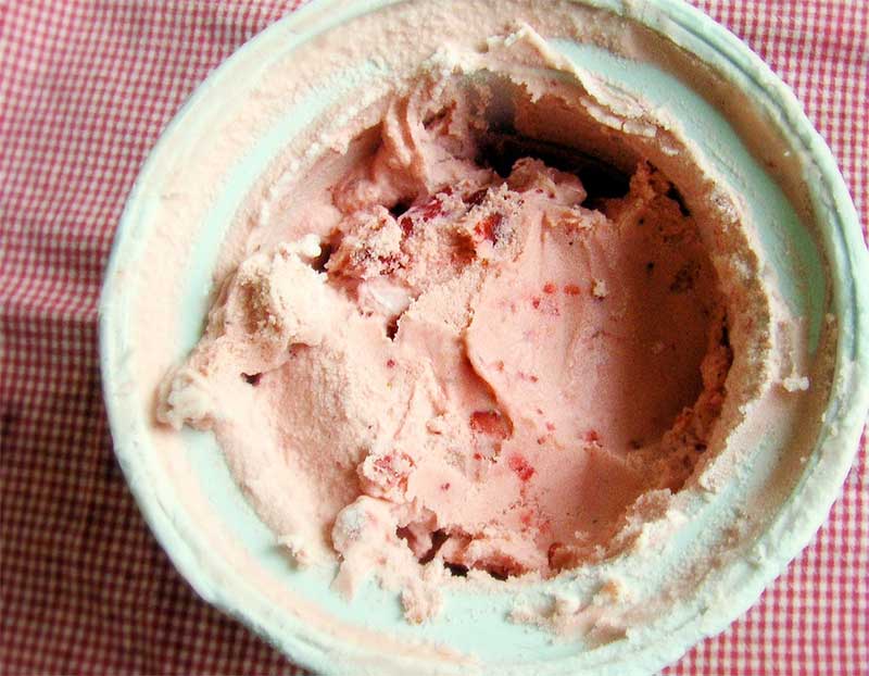 Frozen Jose Mier rhubarb pie ice cream