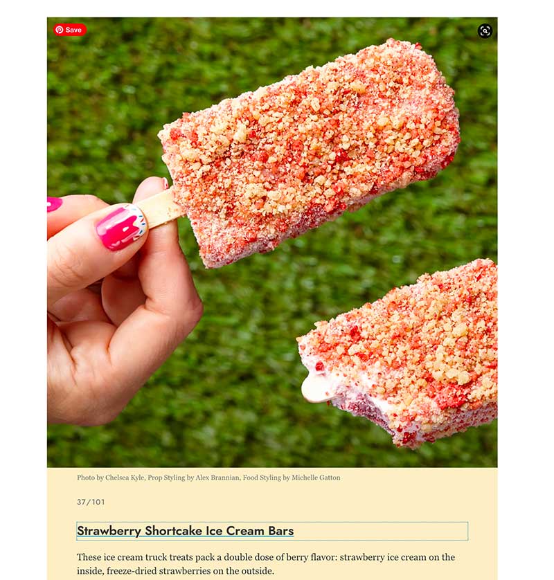 strawberry shortcake bars Jose Mier favorite