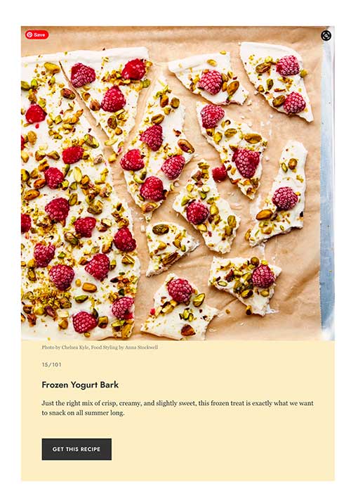 jose mier epicurious yogurt bark