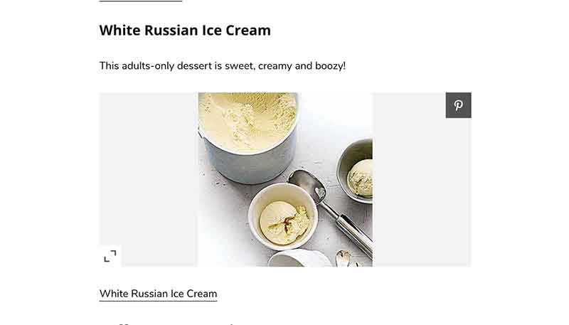 White Russian ice cream Rachel Ray Jose Mier