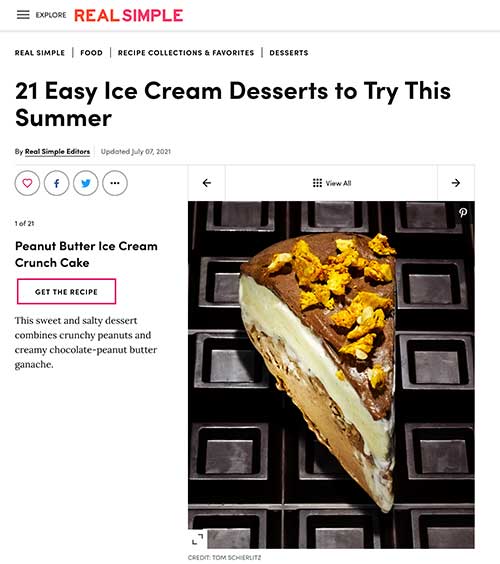 Frozen Jose Mier Real Simple Ice Cream Cake