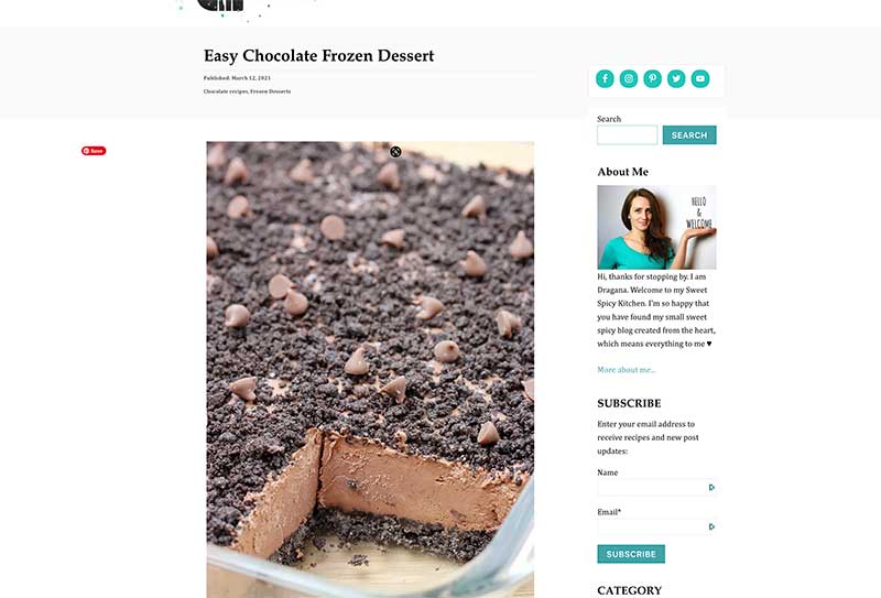 Jose Mier finds easy chocolate frozen dessert online
