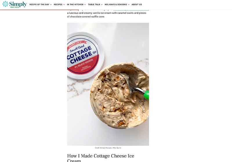 Jose Mier Sun Valley, CA cottage cheese ice cream screenshot