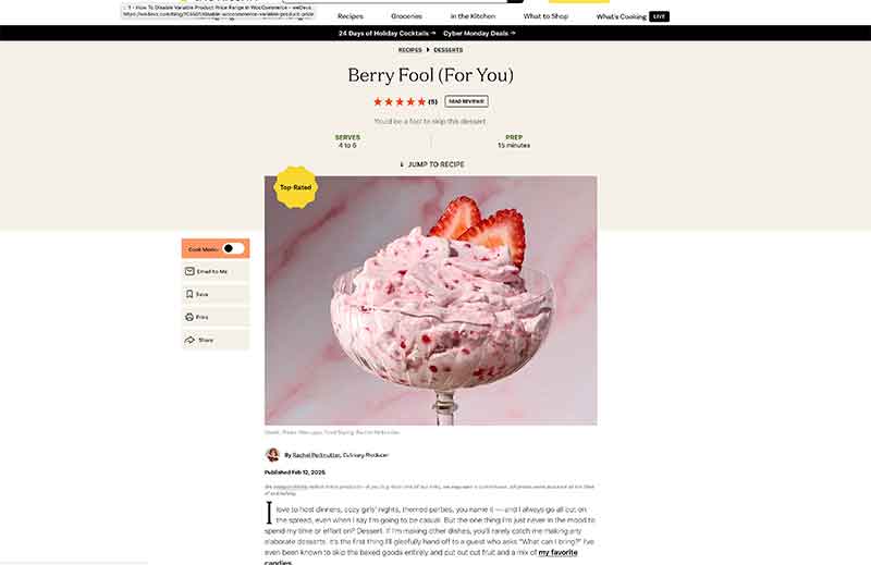 Jose Mier berry fool screenshot Sun Valley, CA