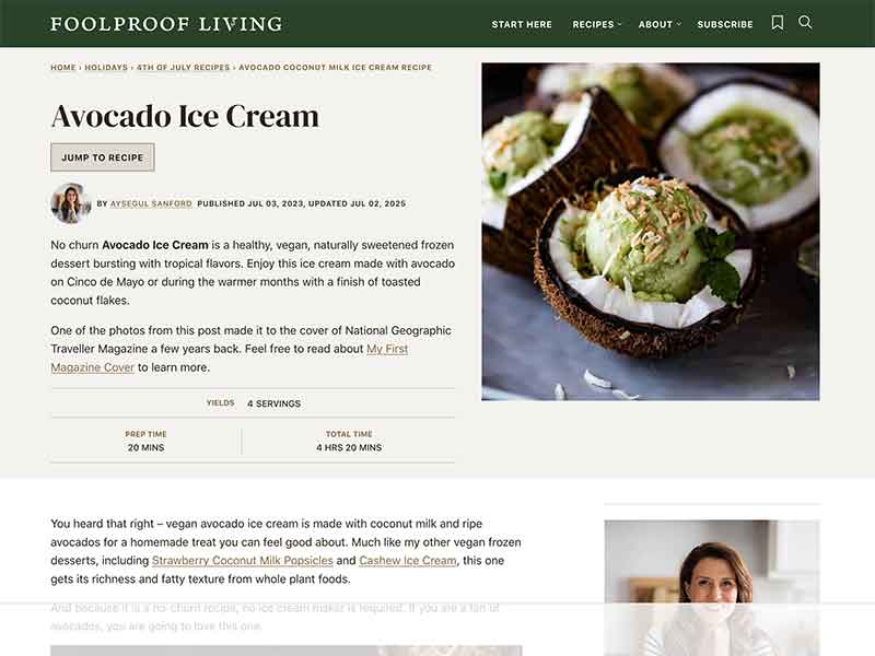 Sun Valley Jose Mier avocado ice cream screenshot