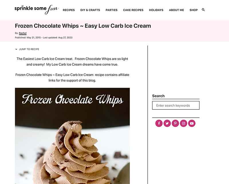 Chocolate whip recipe Sun Valley, CA Jose MIer